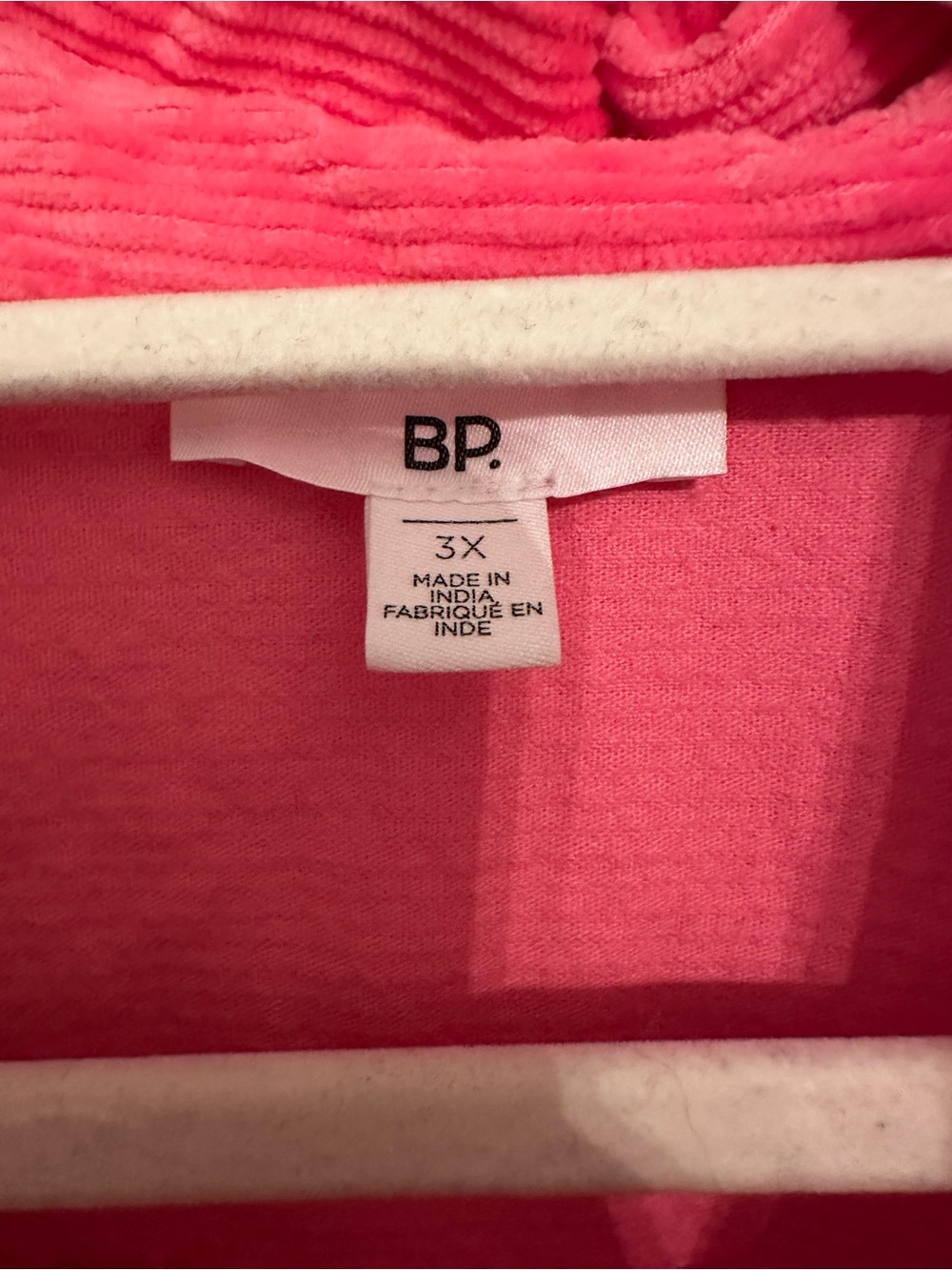 NWT ! BP Nordstrom Pink Azalea Corduroy Oversized Shacket Shirt Plus Size 3X - Picture 5 of 5